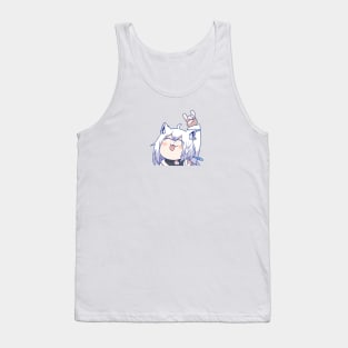 Shirakami Fubuki Chibi Tank Top